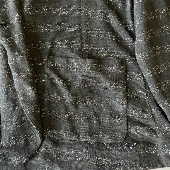 AMERICAN Rag Black and Silver striped Cardigan XL - Picture 3 of 9